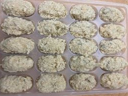 uncooked panko breaded oyster tray (20 pieces)