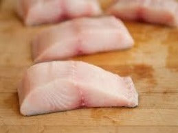fresh black cod portion skin on