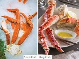 COLOSSAL KING CRAB LEGS AND SNOW CRAB LEGS